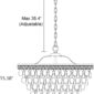 Elegant Farmhouse Bronze Ceiling Lighting Fixture dimension
