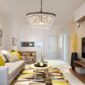 Elegant Farmhouse Bronze Ceiling Lighting Fixture living area