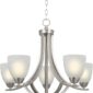 Luxurious Alabaster Glass Shades Chandelier