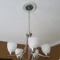 Luxurious Alabaster Glass Shades Chandelier actual photo
