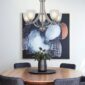 Luxurious Alabaster Glass Shades Chandelier diningarea