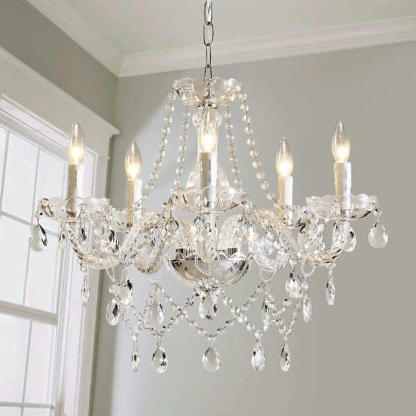 Sophisticated Modern Contemporary Crystal Chandelier