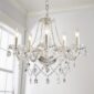 Sophisticated Modern Contemporary Crystal Chandelier actual photo