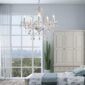 Sophisticated Modern Contemporary Crystal Chandelier bedroom area