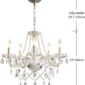 Sophisticated Modern Contemporary Crystal Chandelier dimension