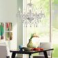 Sophisticated Modern Contemporary Crystal Chandelier dining