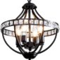 Stylish Farmhouse Rustic Vintage Black Pendant actual